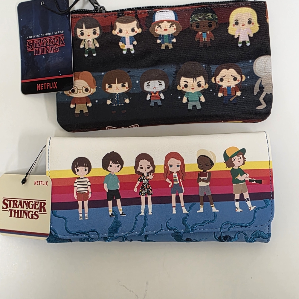Loungefly Blue and Black Wallet Set